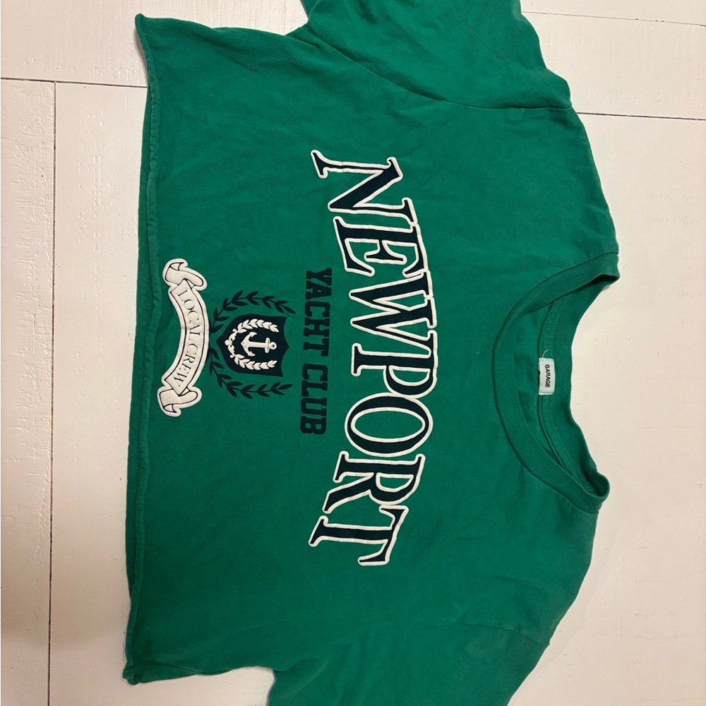 Garage Green Newport Yacht Club Crop Top